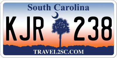 SC license plate KJR238