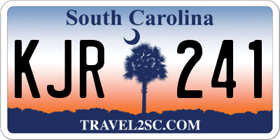 SC license plate KJR241