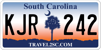 SC license plate KJR242
