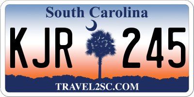 SC license plate KJR245