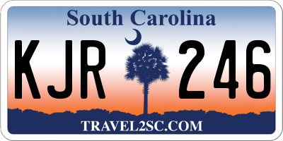 SC license plate KJR246