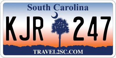 SC license plate KJR247