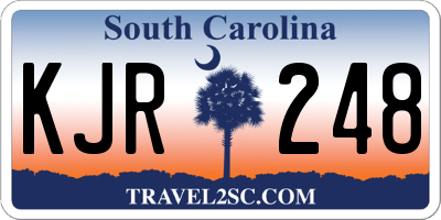 SC license plate KJR248