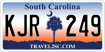 SC license plate KJR249