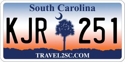 SC license plate KJR251