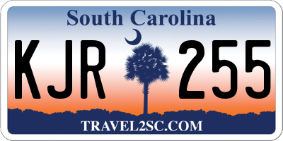 SC license plate KJR255