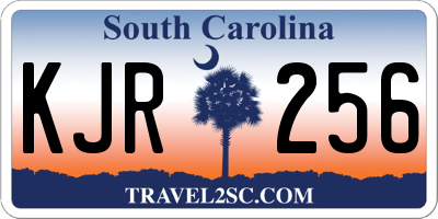 SC license plate KJR256