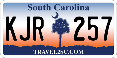 SC license plate KJR257