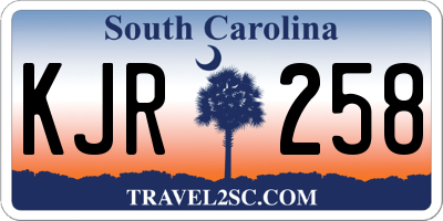 SC license plate KJR258