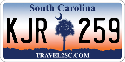 SC license plate KJR259