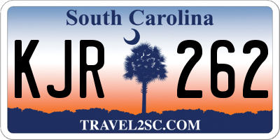 SC license plate KJR262