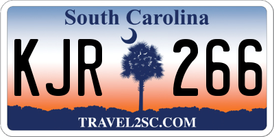 SC license plate KJR266