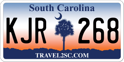 SC license plate KJR268