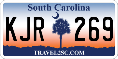 SC license plate KJR269