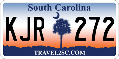 SC license plate KJR272