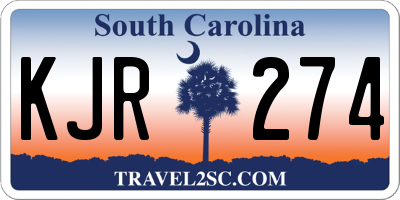 SC license plate KJR274
