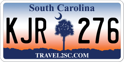 SC license plate KJR276