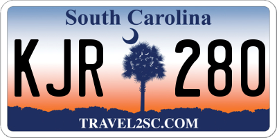 SC license plate KJR280