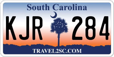 SC license plate KJR284