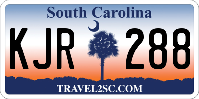 SC license plate KJR288