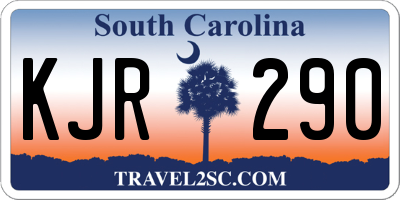SC license plate KJR290