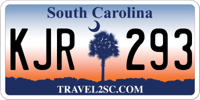 SC license plate KJR293