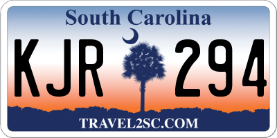 SC license plate KJR294