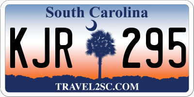 SC license plate KJR295