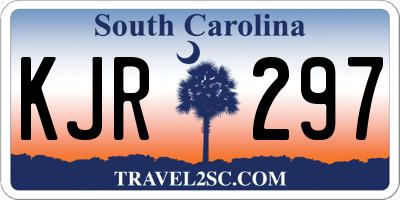 SC license plate KJR297