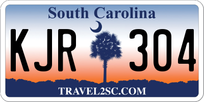 SC license plate KJR304