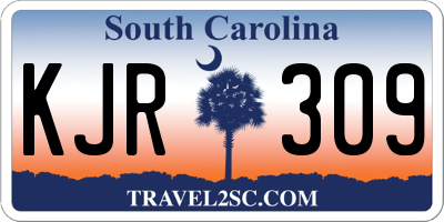 SC license plate KJR309