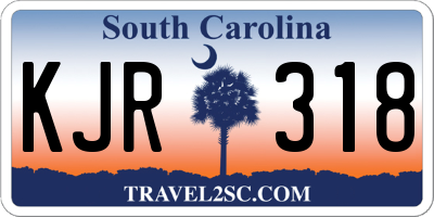 SC license plate KJR318