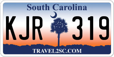 SC license plate KJR319