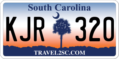 SC license plate KJR320