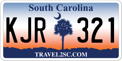 SC license plate KJR321
