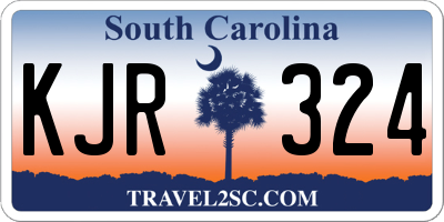 SC license plate KJR324