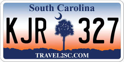 SC license plate KJR327