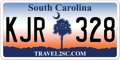 SC license plate KJR328