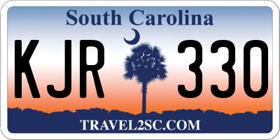 SC license plate KJR330