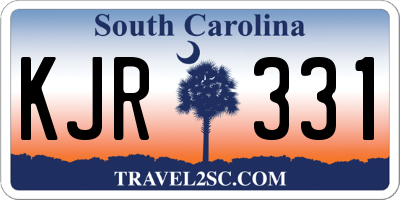 SC license plate KJR331