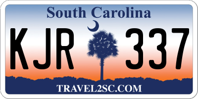 SC license plate KJR337