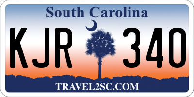 SC license plate KJR340