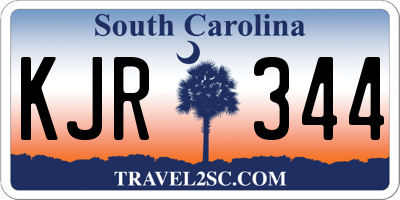 SC license plate KJR344