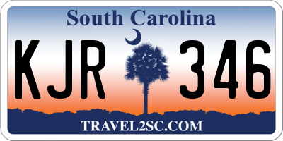 SC license plate KJR346
