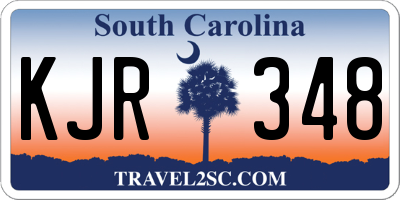 SC license plate KJR348