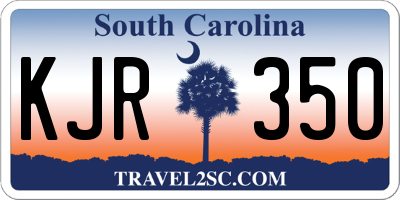 SC license plate KJR350