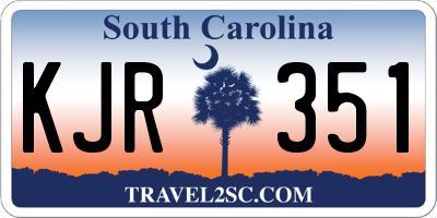 SC license plate KJR351