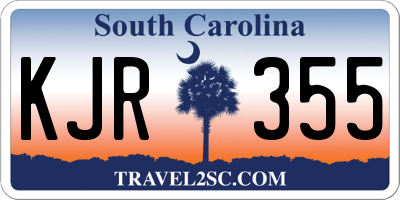 SC license plate KJR355