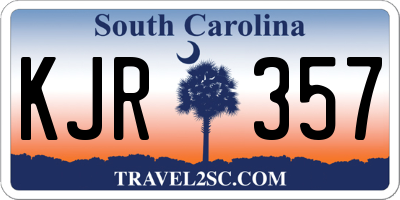 SC license plate KJR357