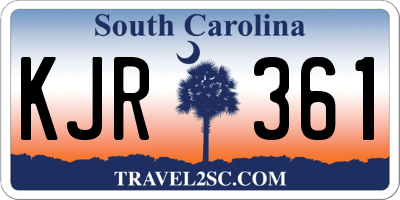 SC license plate KJR361
